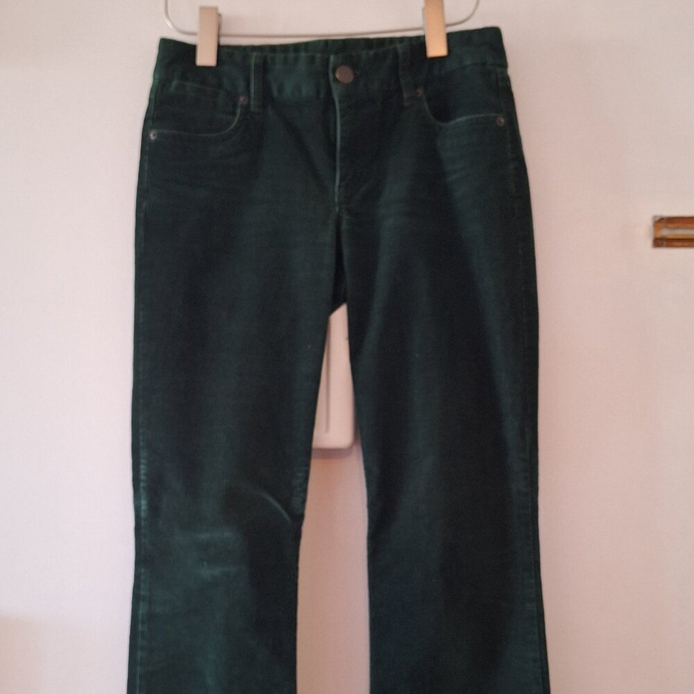 J CREW Vintage Forest Green Cord Jeans (Closet has MANY Petite approp items)